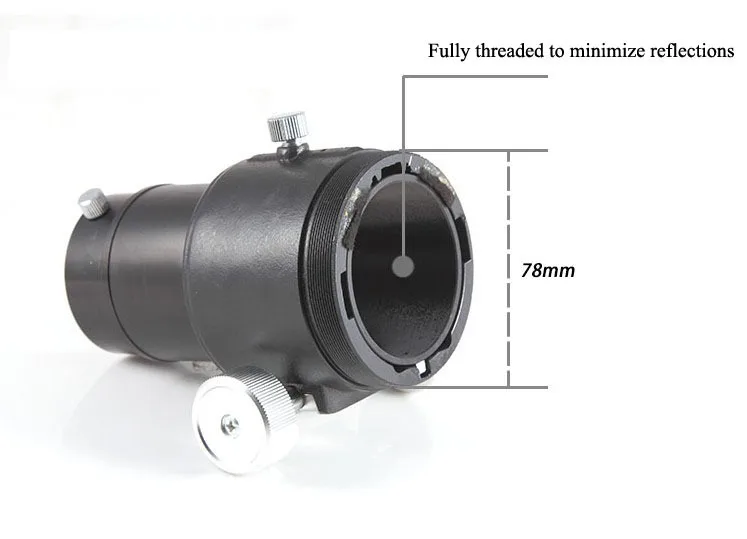 DIY Тип преломления " /1,25 дюймов астрономический телескоп Focuser Полный металлический адаптер для 1,25" окуляр с монокулярным телескопом