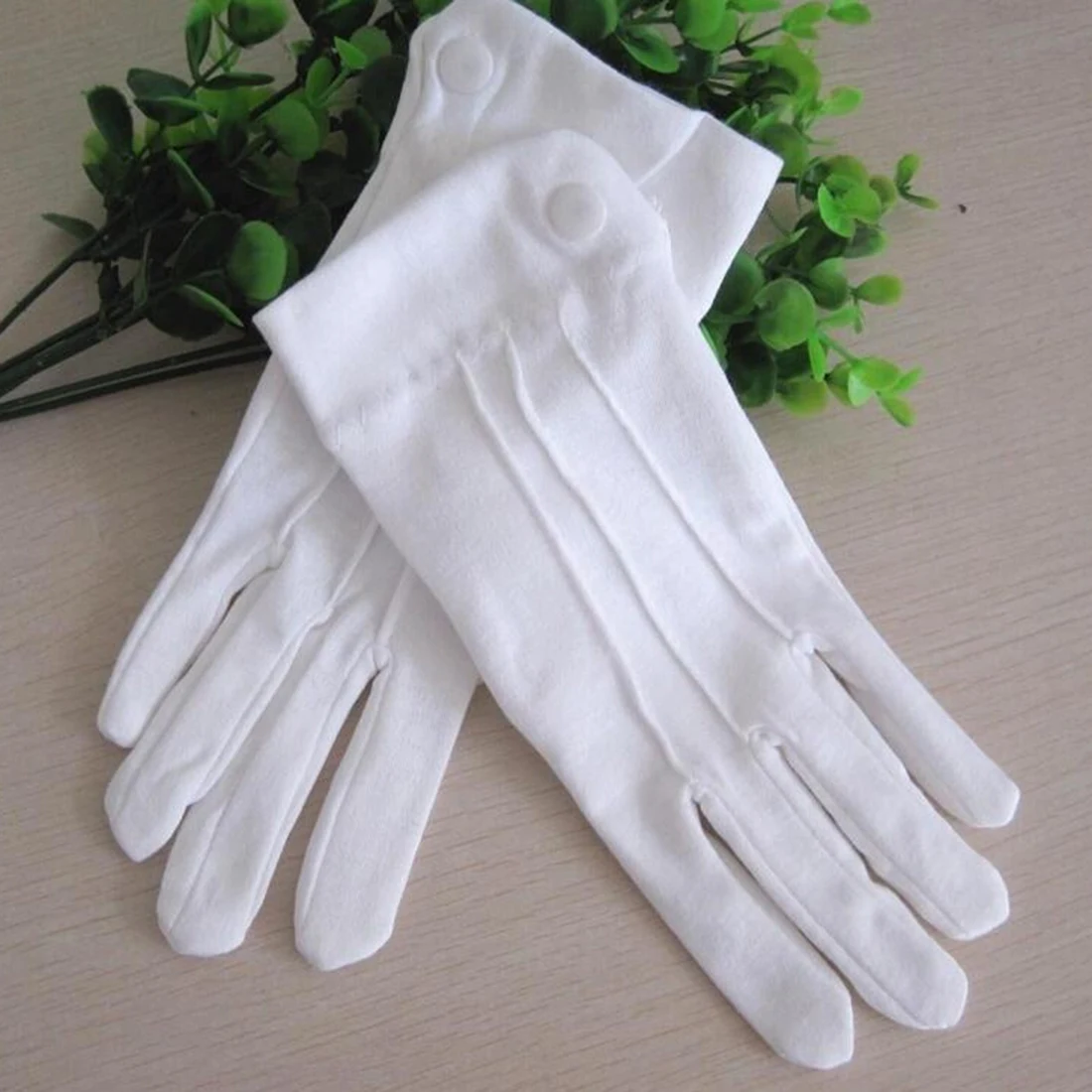 Image 2016 Spring And Autumn Men And Women s Cotton White Gloves Elastic Etiquette Gloves