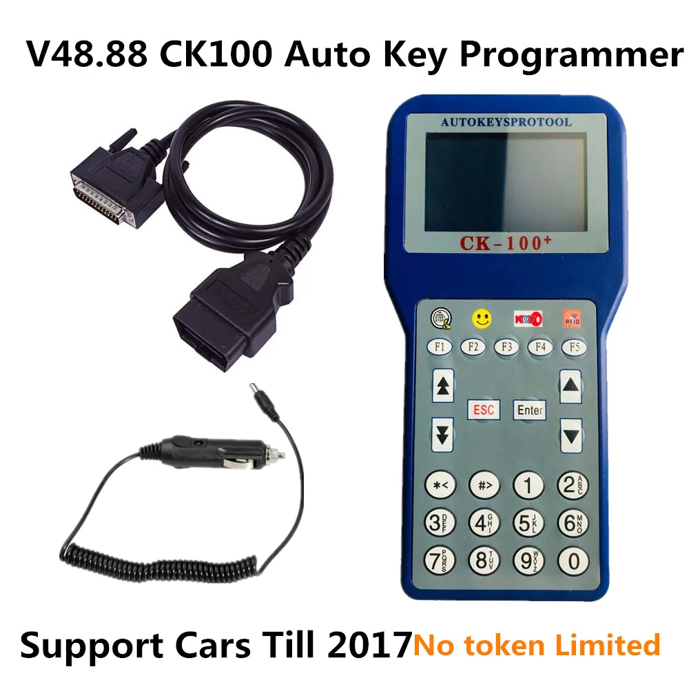 Новые CK100 Авто ключевой программист V48.88 CK100 светодиодный фонарик-брелок на ключи инструменты самую последнюю ck 100 без ограничений на количество подключений