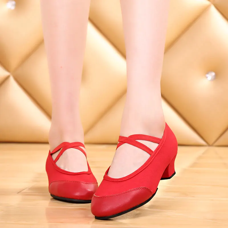 Женская обувь для латинских танцев обувь для современных персонажей женская обувь для латинских танцев Танго на резиновой подошве Современная обувь квадратный каблук 3,5 см VA30