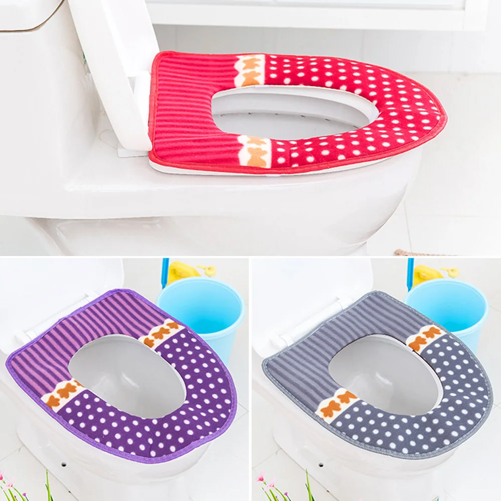 43x35CM Toilet mat for Soft warm toilet bathroom toilet seat cover tapa wc inodoro  Closestool Protector Bathroom Accessories (7)