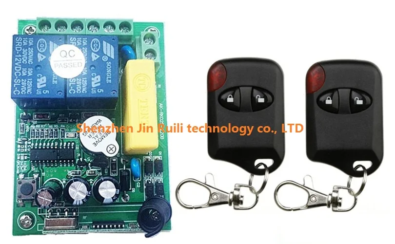 

AC 220V 2 Channel Wireless Remote Control Switch 1 pcs receiver + 2 pcs cat's eye transmitter & Smart home + Simple operation