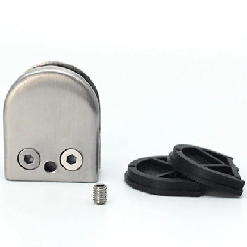 

1 pcs Stainless Steel Glass Clamp Clip Flat Back Bracket Armrest Guardrail Clip