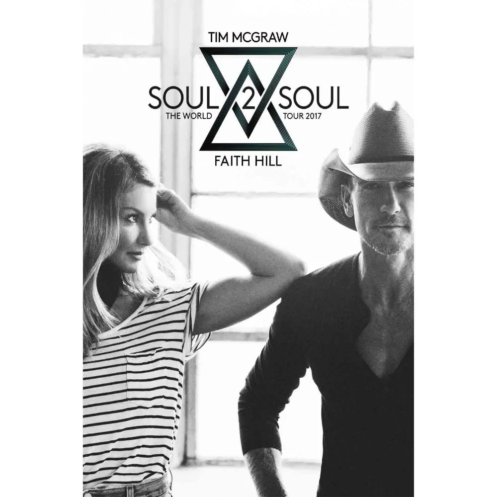 Hot New Tim McGraw Soul 2 Faith Hill Tour-Silk Art Poster Wall Sicker Decoration Gift