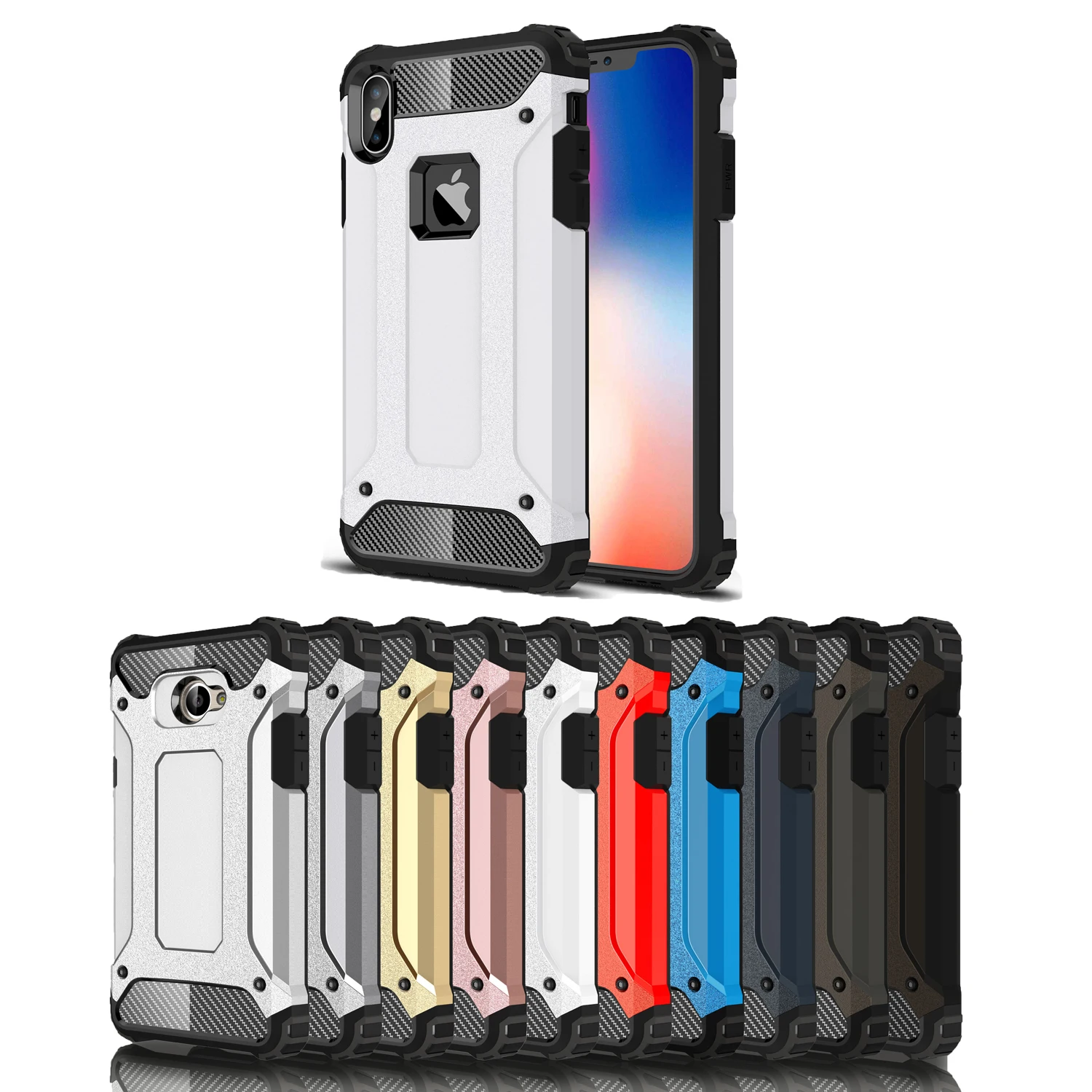 Heavy Duty Hard Silicone Case for Apple iPhone 9 Plus Phone Back Cover 9Plus |