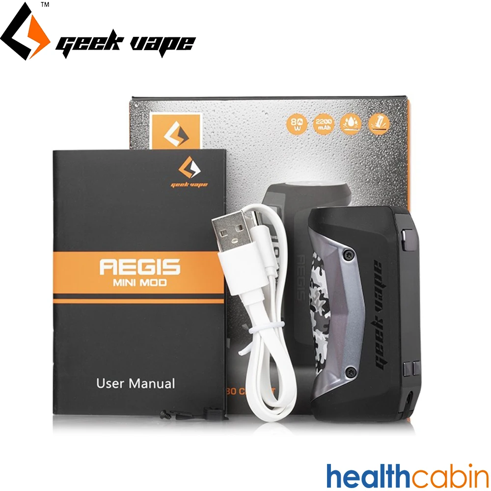 Geekvape Aegis Mini 80 Вт TC бокс мод встроенный аккумулятор 2200 мАч электронная сигарета