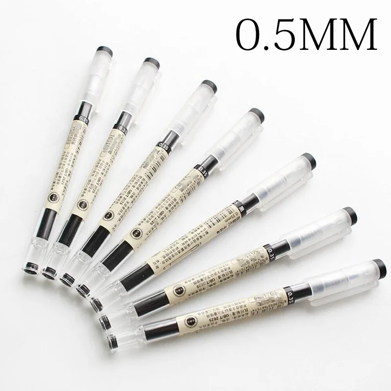 

8Pcs/Set 0.5mm Black Ink Gel Pen Office & School Supplies Supply MUJI Style fashion