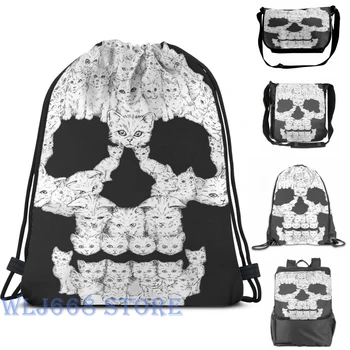 

Funny graphic print shoulder Bags women Skulls are for Pussies Single shoulder backpack travel for men Gym Bag