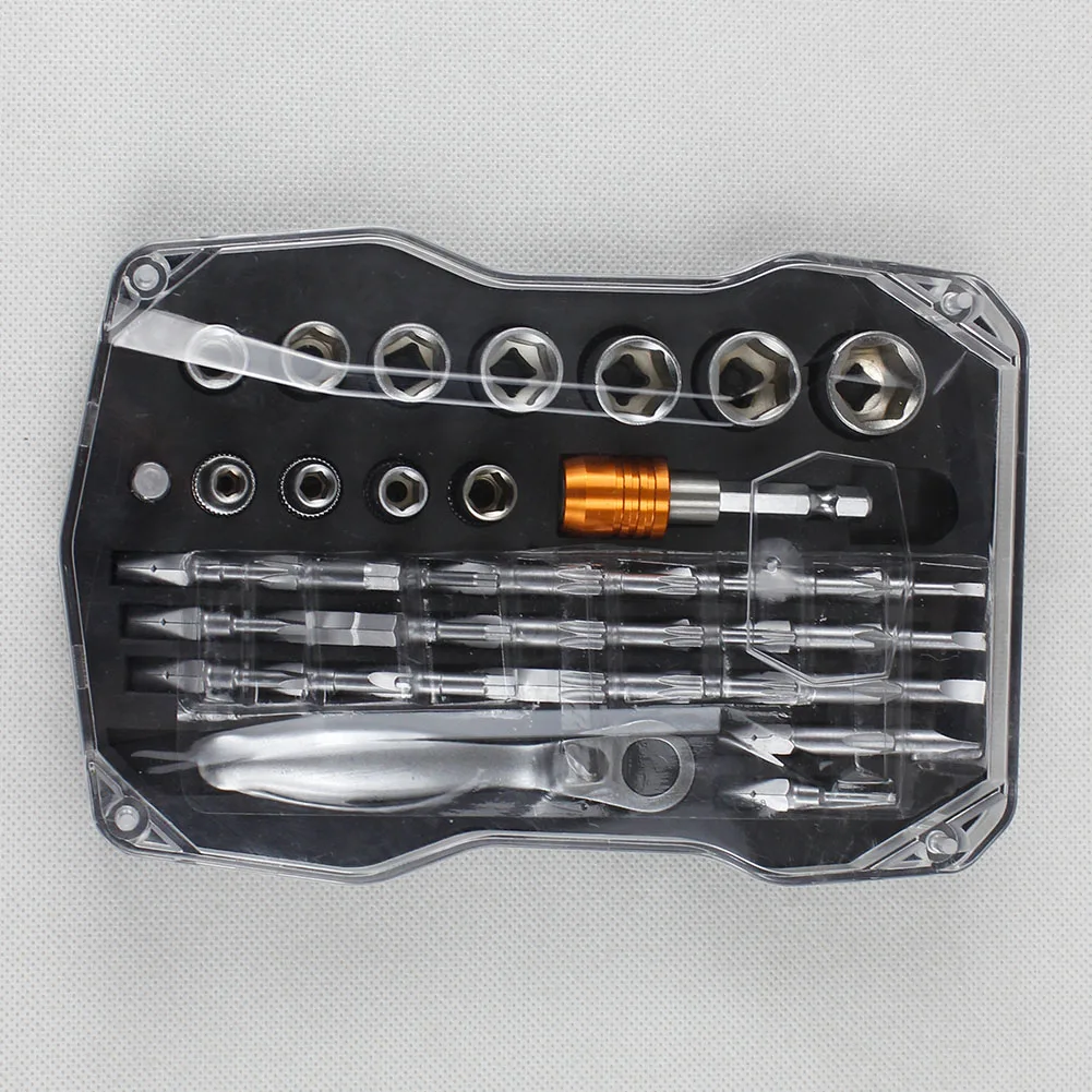 

41pcs With Case Freely Combine Joint Easy Apply Socket Wrench Set Home Sleeve Ratchet Wheel Chrome Vanadium Steel Portable