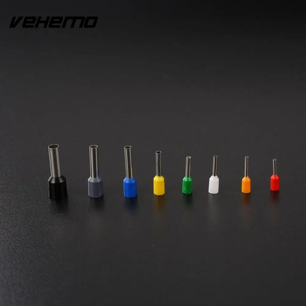Vehemo 400 шт. 10-22AWG провода медь обжимной разъем Изолированный Шнур контактный конец клеммные наконечники комплект