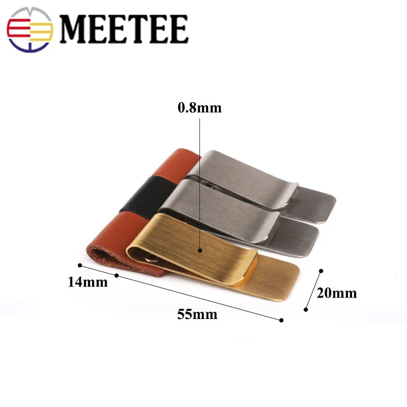 Meetee 1 шт. 20x55 мм металлическая фотобумага для банкнот зажим крючок из нержавеющей