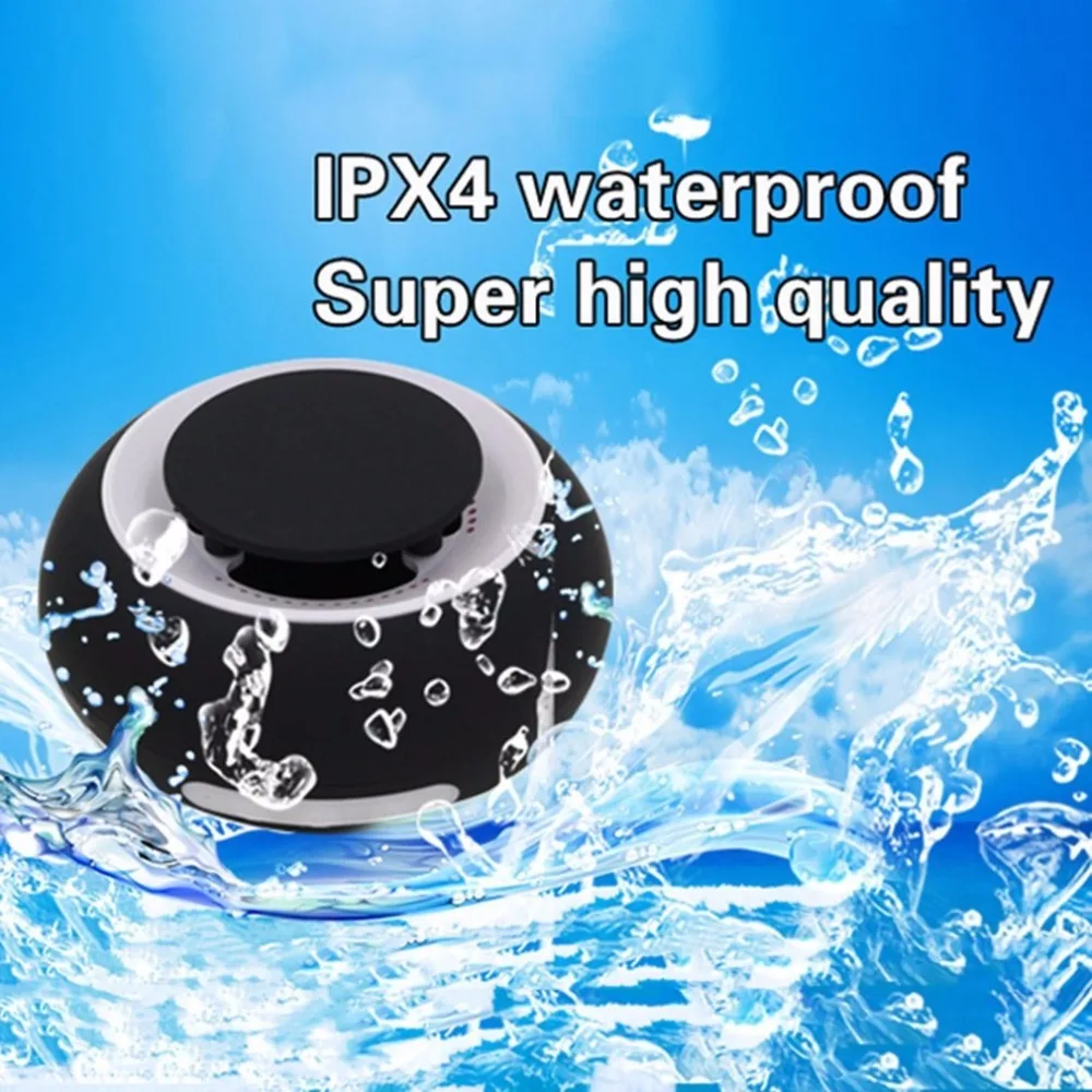 Беспроводные Bluetooth 2,1+ EDR колонки водонепроницаемые IPX4 душ ванная комната присоски громкоговоритель Handsfree стерео супер бас музыкальный плеер