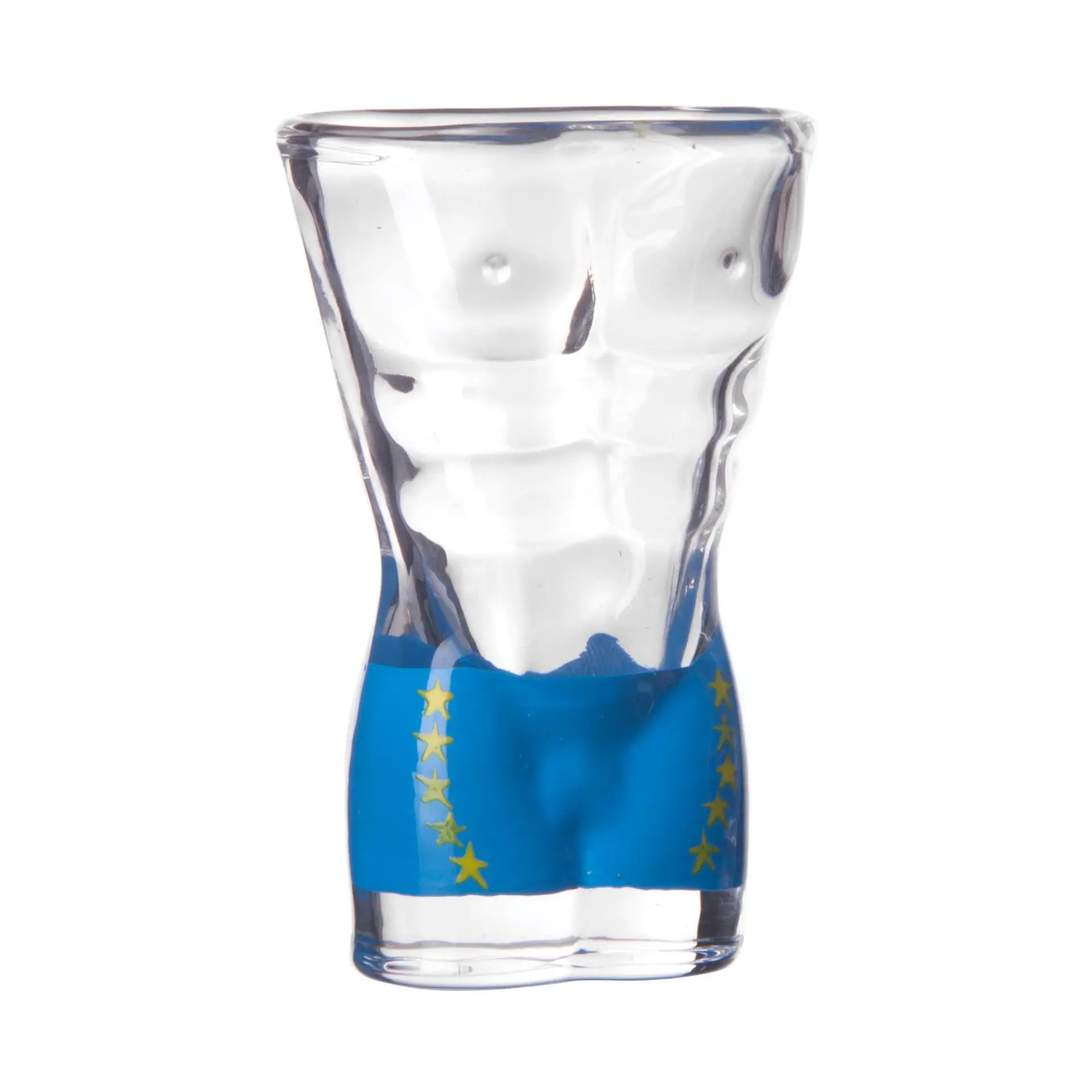 Креативные Винные Бокалы из прозрачного стекла сексуальные женские и мужские чашки с медведем вечерние стаканчики для шампанского и виски - Цвет: man-blue