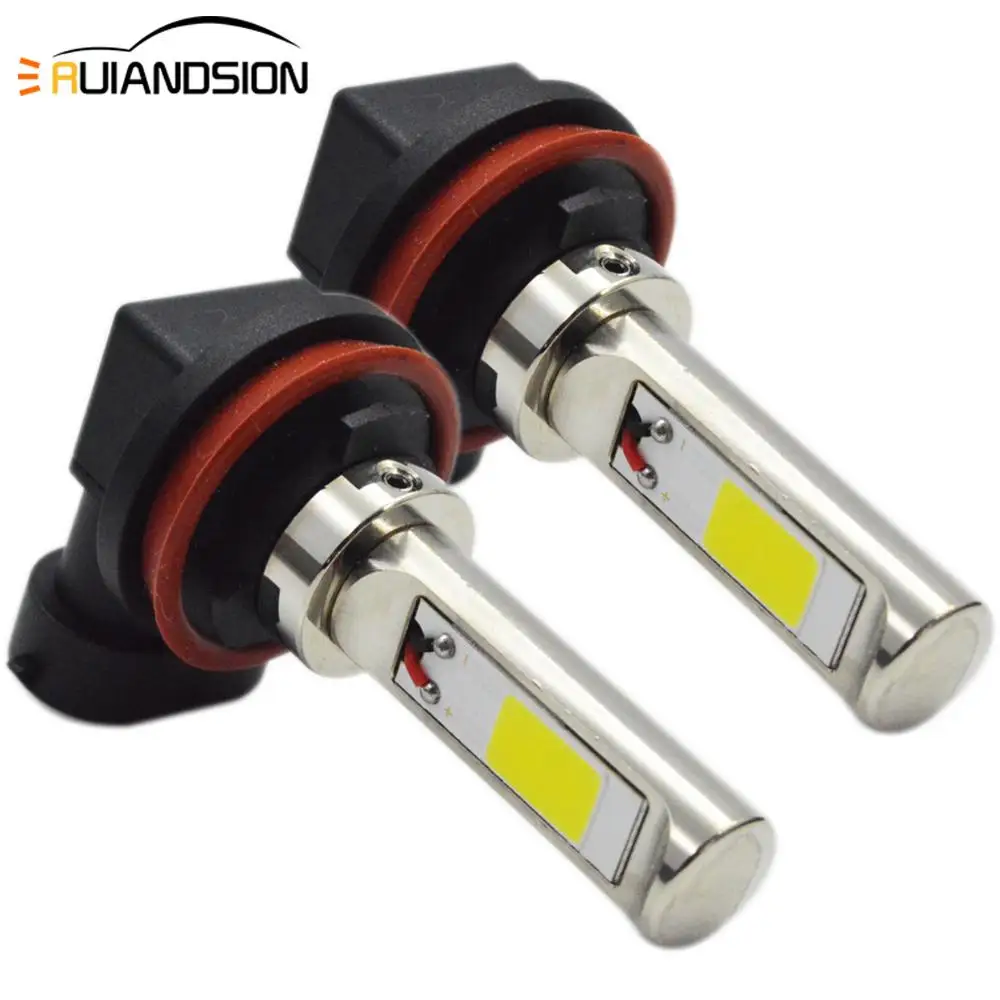 

2Pcs/Lot Amber White H1 H3 H7 H8 H11 80W COB LED Fog Light Driving Bulbs Canbus Error Free for BMW E71 X6 M E70 X5 E83 F25 x3