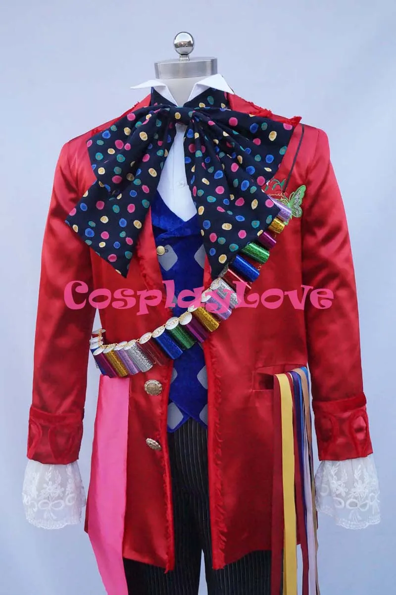 Alice in Wonderland 2 Mad Hatter Cosplay Costume (5)