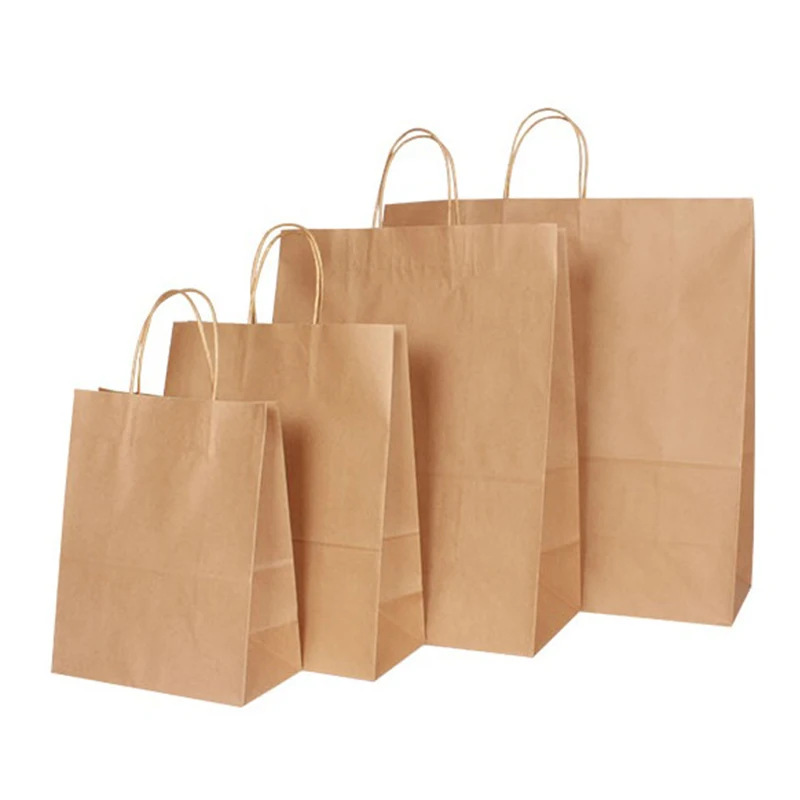 Bolsa de Papel com Alça Bolsa de Compras Lote Tamanho Kraft Presente Faça Você Mesmo Multifunções Natal Ano Novo Pano 10 Pçs - 4 16 diy multifunções natal ano novo saco de