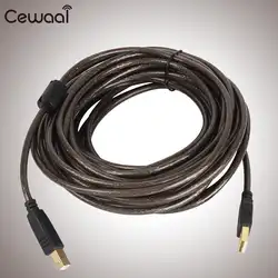 Cewaal 10 м USB 2.0 к мужчине b позолоченная Позолоченные принтера кабель для передачи данных подключения принтера с компьютером высокое скорость