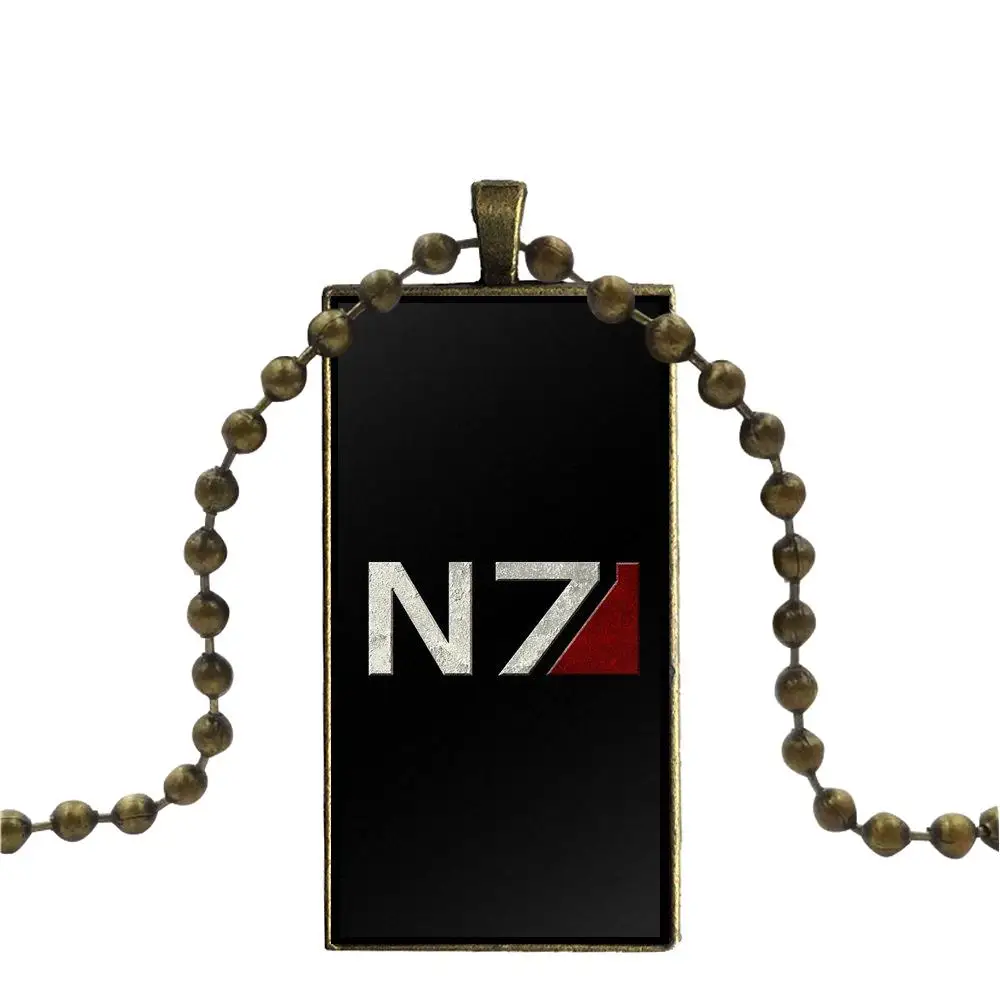EJ glaze для женщин и детей, брендовые ювелирные изделия бронзового цвета, модное массивное ожерелье, стеклянное ожерелье, s подвески, массовый эффект, логотип N7