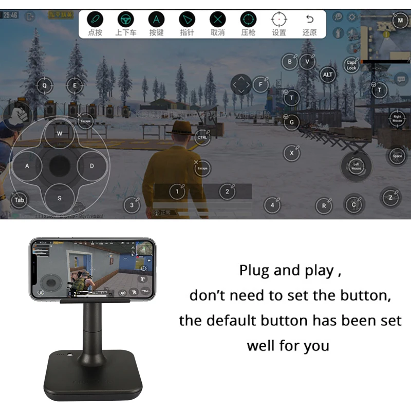  G3 PUBG Controller Plug and Play Keyboard Mouse Converter Mobile Controller Height Adjustable Bluet
