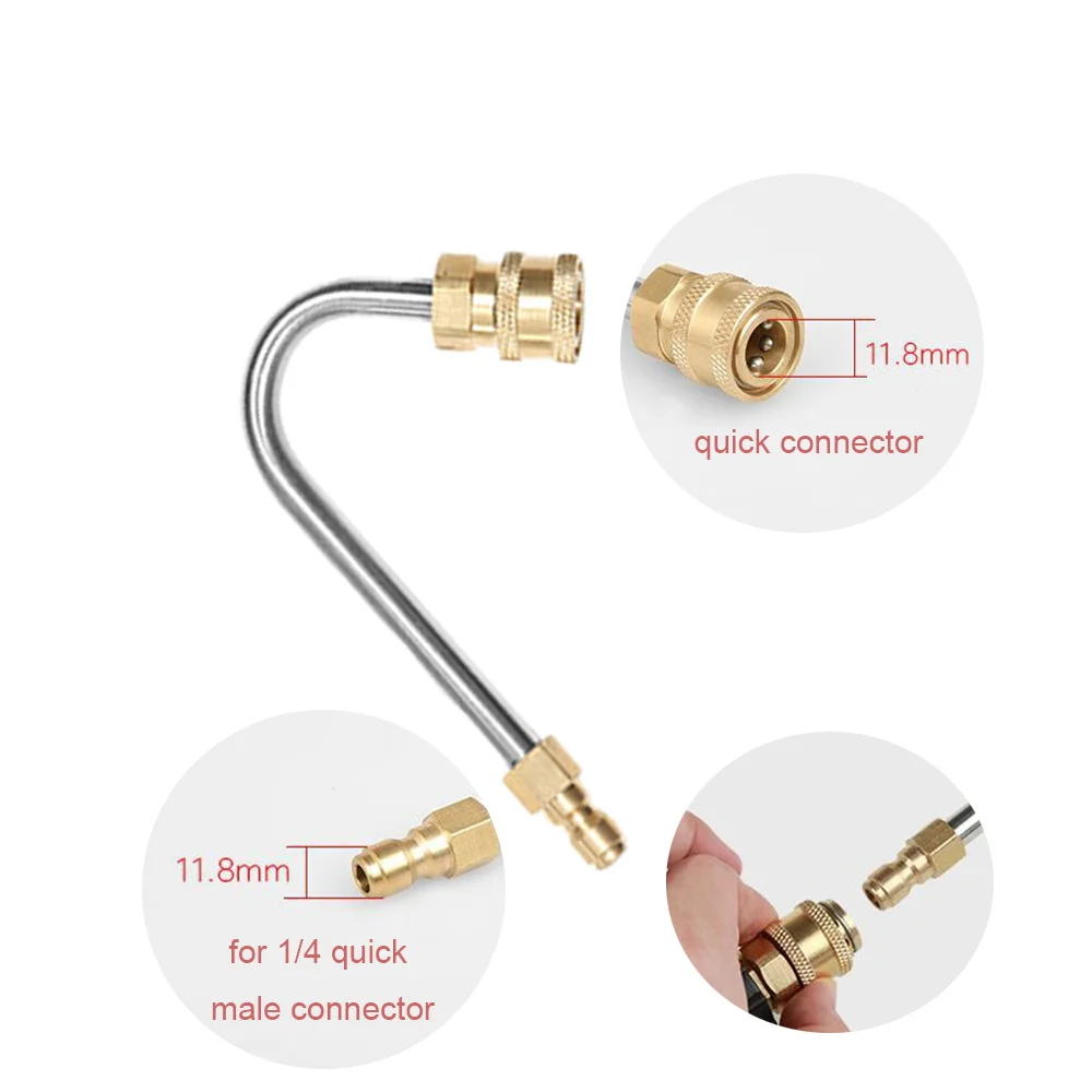 Удлиняющая палочка для автомойки высокого давления 1/" с быстрым ...