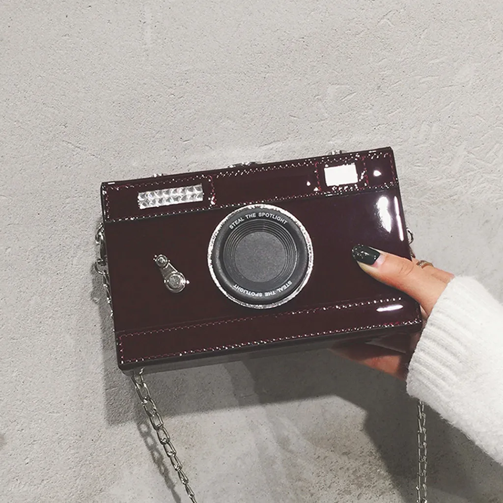 

OCARDIAN Fashion Simple Women’s Personality Shoulder Bags Camera-Like Leather Crossbody Bags Casual Female Chain Weird Bags J21