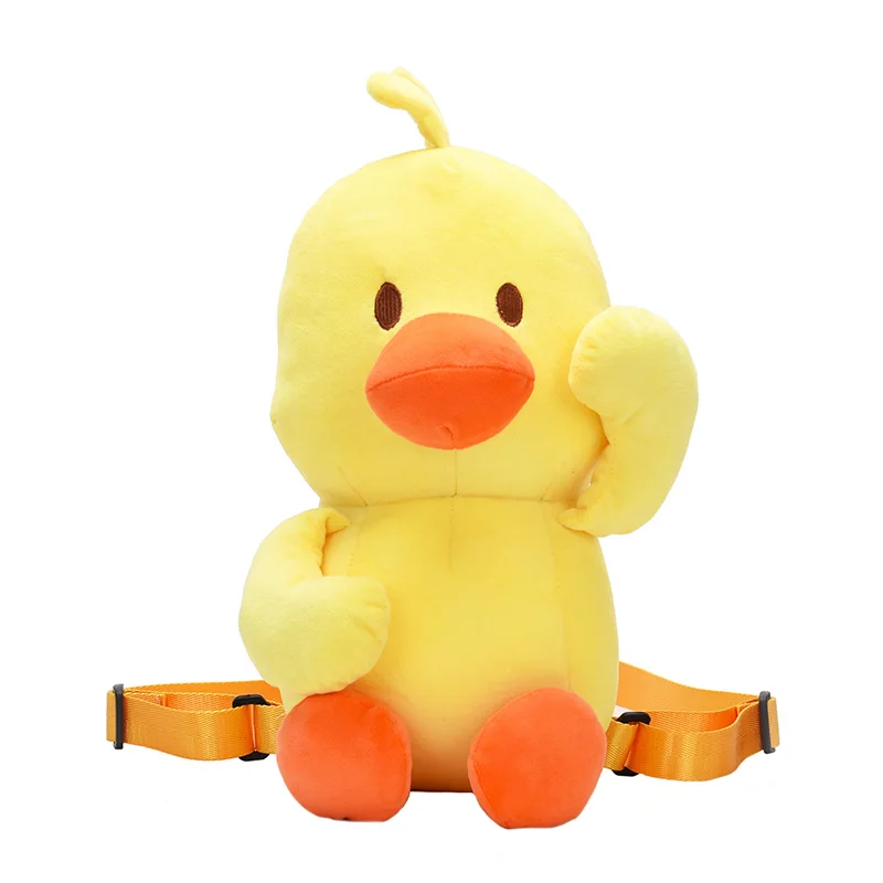 Cartoon Duck Backpack Cute Shoulder Bags For Kids/Moms Plush Travel Bag 2 Size Gift For Children