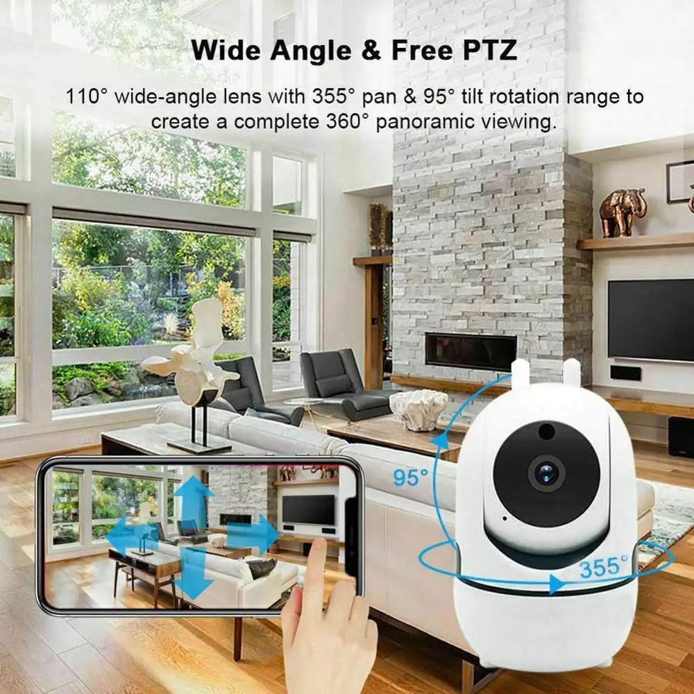  Baby Monitor WiFi Security Camera 1080P FHD IP Camera Wireless Indoor Camera with Night Vision Moti