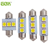 500 шт./лот гирлянда 31 мм 36 мм 39 мм 41 мм 3SMD LED 5050 C5W интерьера гирлянда привело купола свет автомобиль Светодиодная лампа белого Авто светодиодные лампы