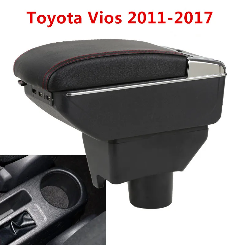 Двухслойный ящик для хранения центральной консоли для Toyota Yaris L Sedan Vios- держатель для искусственной чашки подлокотник Подлокотник