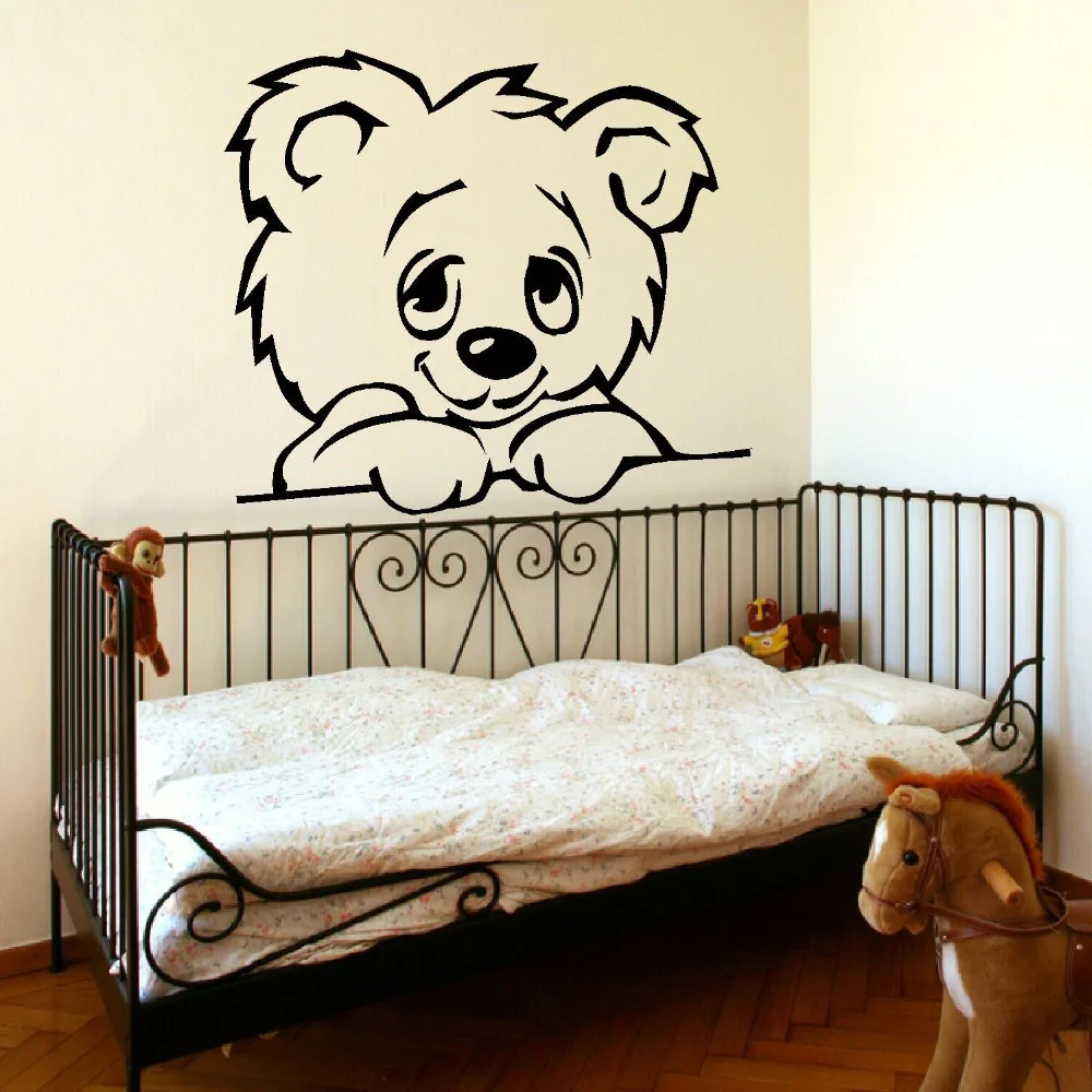 LARGE NURSERY BABY TEDDY BEAR WALL MURAL GIANT TRANSFER ART STICKER