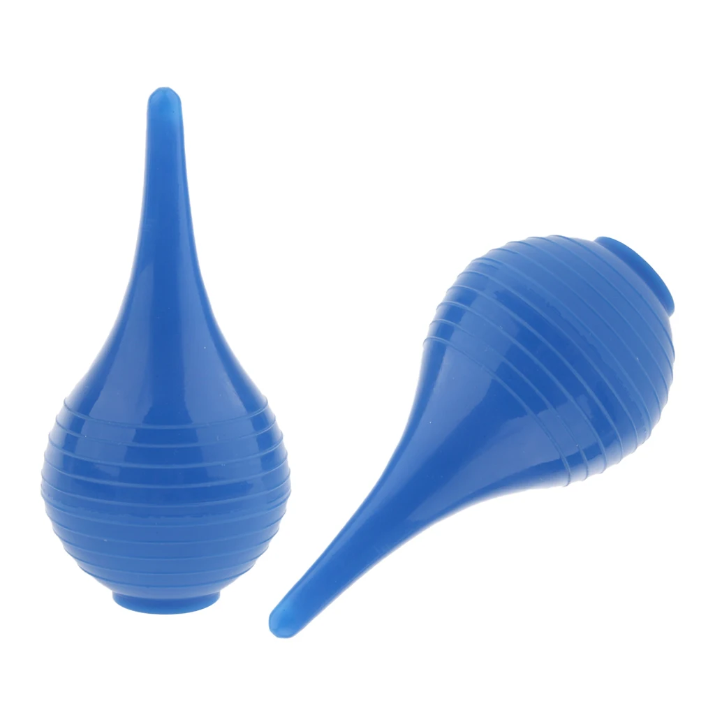 Set of 2 Suction Bulb Ear Washing Tool Squeeze Bulb Laboratory