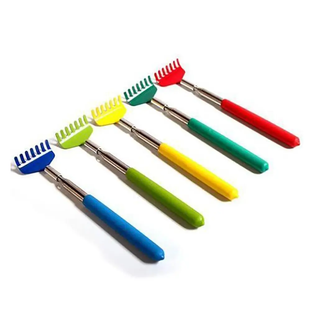 

Soft Grip Claw Metal Back Scratcher Telescopic Extendable Handy Pocket Scrath Color Random