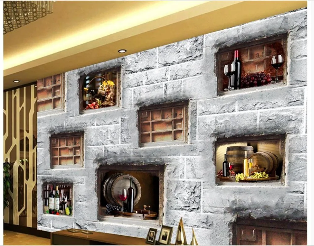 wallpapers for living room Modern Bar Cafe 3d wall murals wallpaper