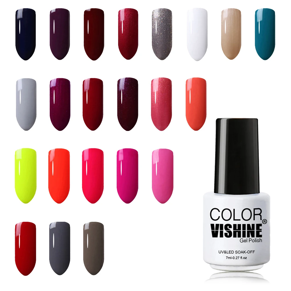 Vishine 7ml Soak Off UV Gel Nail Polish Wholesale Price Gel Nails