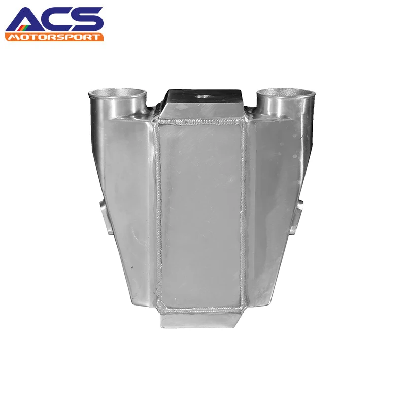 

AUTOREFITTING Car Parts Universal12"x12‘’x 4.5'' Bar And Plate Polished Water To Air Intercooler Inlet / Outlet 3.00‘’