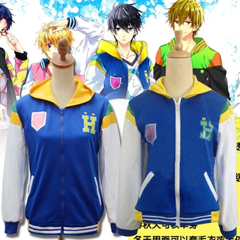 

[STOCK]Anime Free! Iwatobi Swim Club Nanase Haruka Spring Fleece Cotton Jacket S-XXL 2018 NEW Free shipping