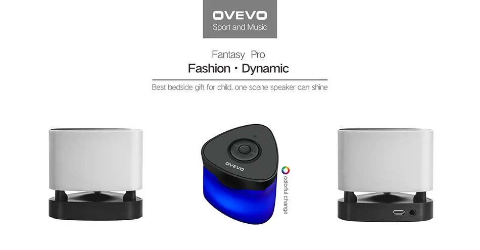 OVEVO FANTASY PRO Z1 SMART FOCUS LED SPEAKER LIGHT INTELLIGENT MULTI-COLOR LED TOUCH CONTROL LAMP BLUETOOTH 4 1