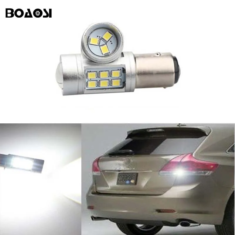 

BOAOSI 1x 1156 LED Auto Light Source Tail Reverse Backup Brake Lamp Bulb For Toyota yaris 2008-2013