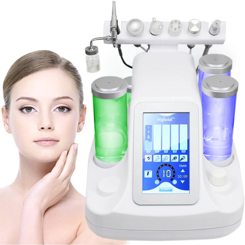 Hydrafacial вода гидро микродермабразия машинка для пилинга кожи Ультразвуковое омоложение кожи био RF лифта лица Глубокая чистка