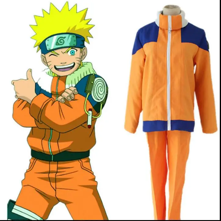 Аниме Cos NARUTO Uzumaki Naruto, карнавальный костюм для мальчиков и девочек, костюмы для шоу, японские костюмы с героями мультфильмов, топ+ штаны