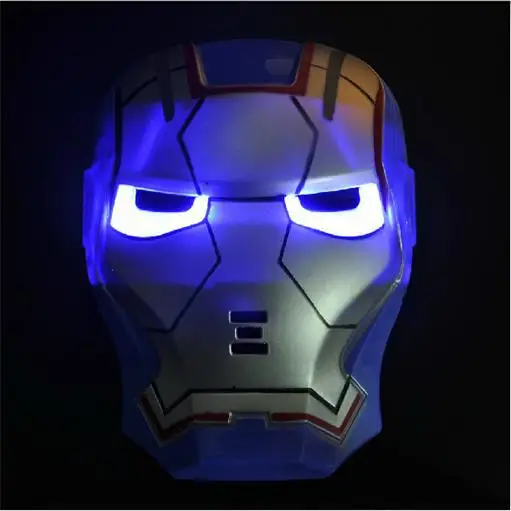 new design kids novelty cartoon toys blue iron man led mask with music flashing toy cos play party goods halloween gifts - Online Halloween Music new design kids novelty cartoon toys blue iron man led mask with music flashing toy cos play party goods halloween gifts - Online Halloween Music