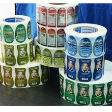 Customized synthetic paper stickers printing