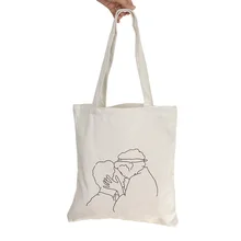 Для женщин модная холщовая хозяйственная сумка прочная ручка сумки Портативный Однотонная одежда мессенджер сумочка, сумка