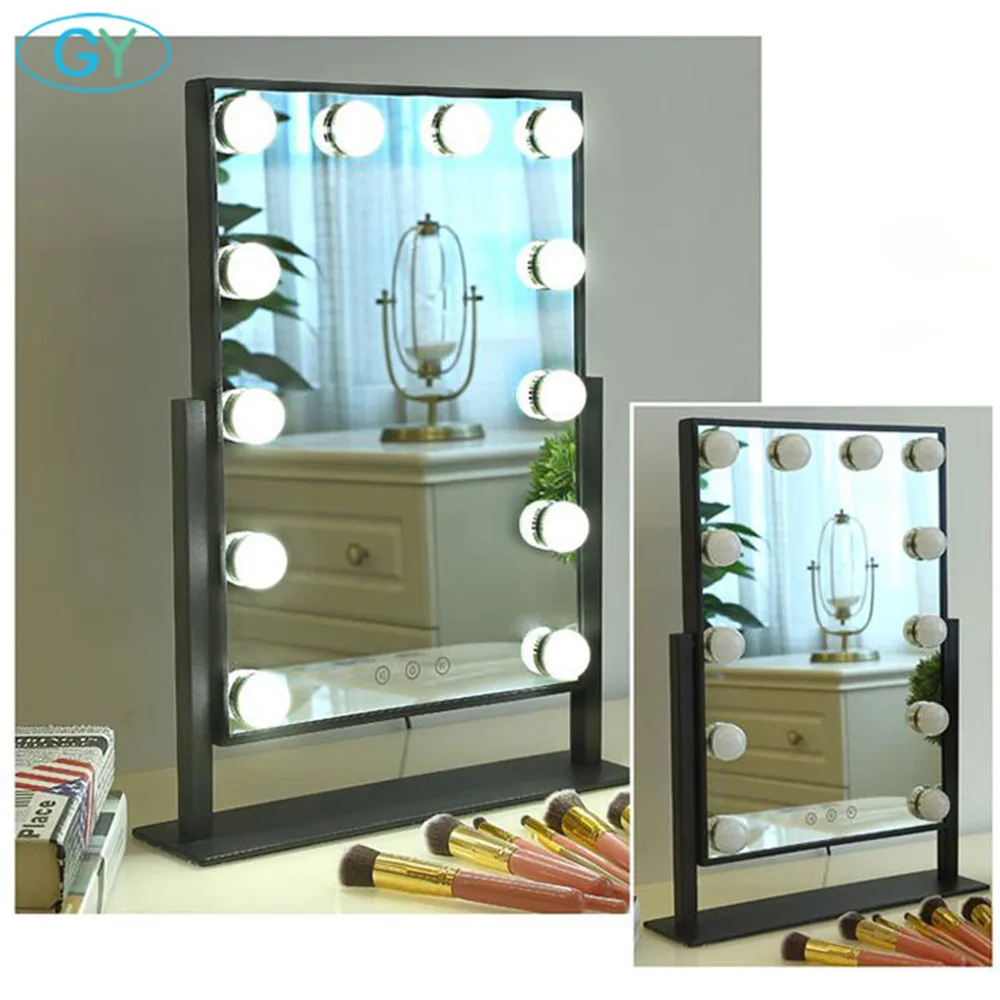 Mirror included Touch dimmable vanity mirror lighthollywood makeup table lampled tocadores para maq