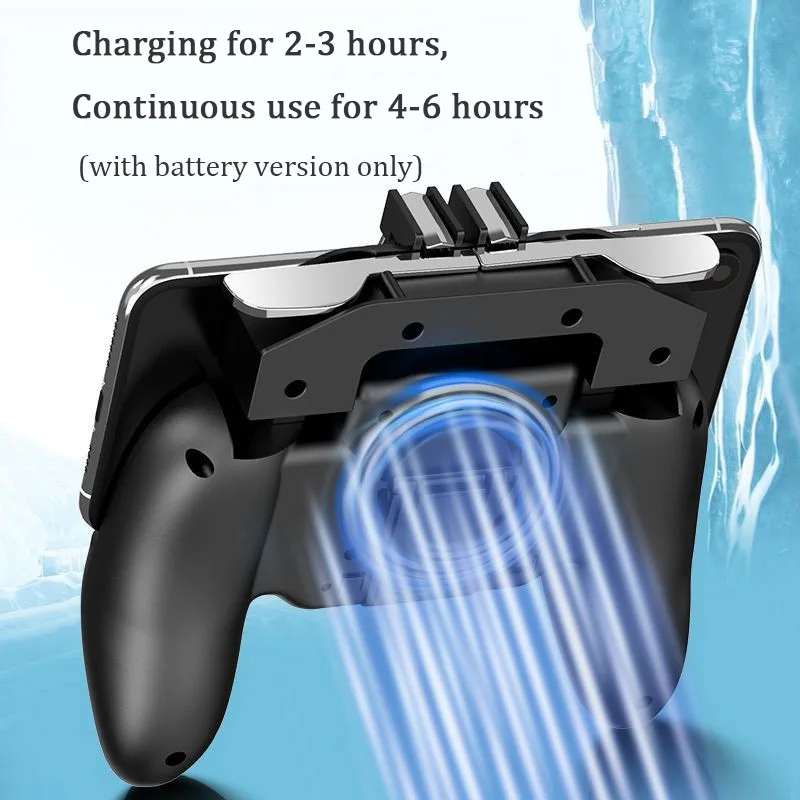 PBUG Mobile L1R1 shooter game controller with cooler fan pubg joystick for phone game holder pubg t