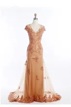 Vintage Gerade Pailletten Abendkleid 2016 Perlen Kristall Appliques Pailletten V-ausschnitt Bodenlangen Formale Abendkleider