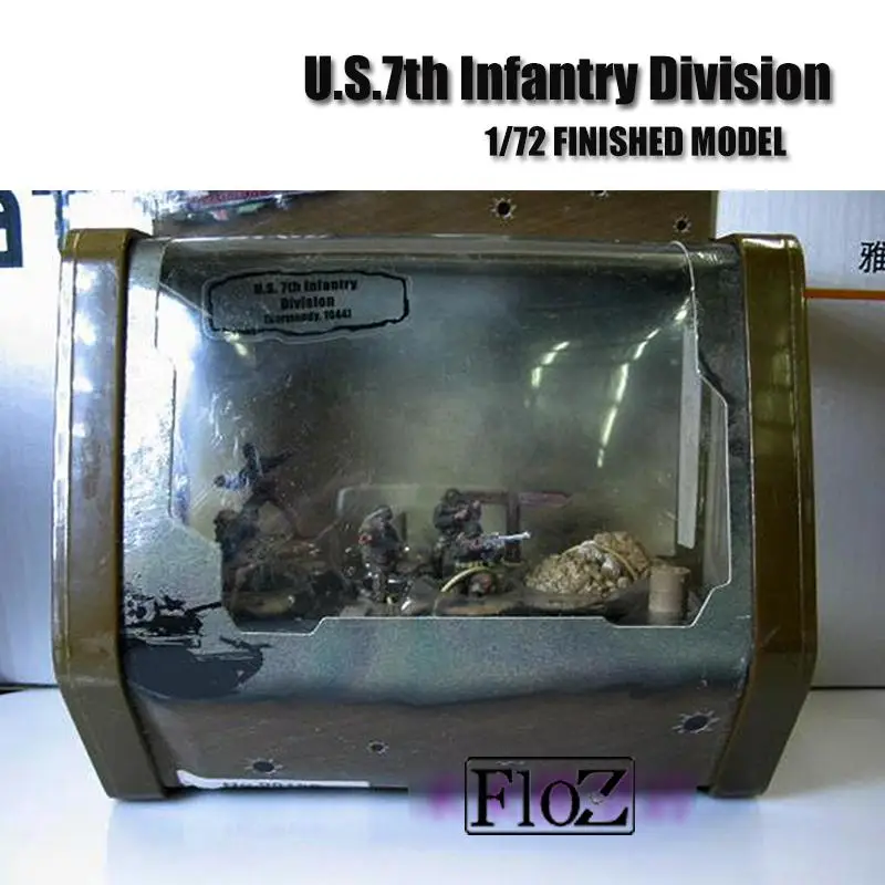 

WWII U.S.7th Infantry Division 1/72 Finished 5 figures model Set Resin FOV