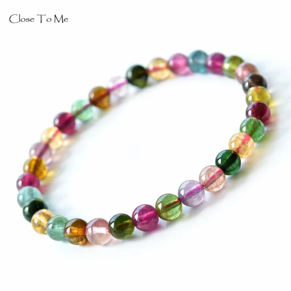 

Close To Me Natural Tourmaline Bracelet Fashion Gemstone Jewelry Gift for Women