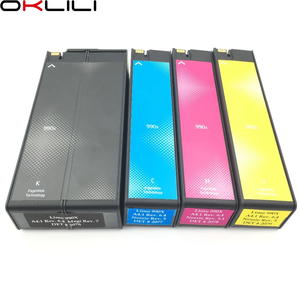 

4PCX ORIGINAL High Yield Ink Cartridge for HP 990X PageWide Color MFP 774dn 774dns 755dn Pro 772dw 772zs 777z 750dw 750 772 777