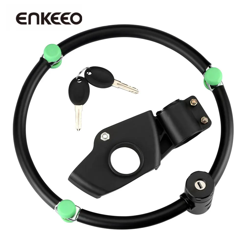 Enkeeo Folding Bike Lock Highly Secure LOCK with Keys and Mounting